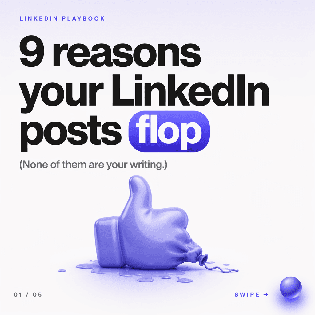 LinkedIn carousel sample slide