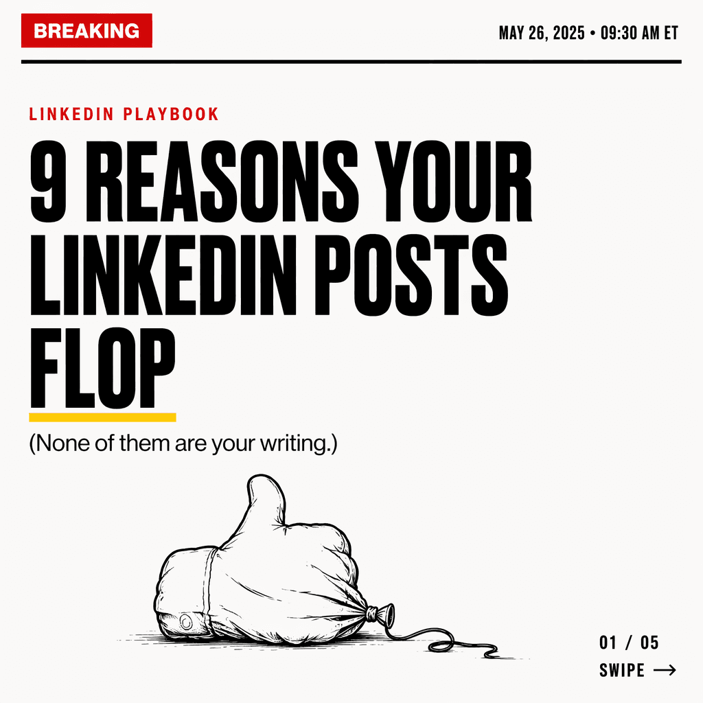 LinkedIn carousel sample slide